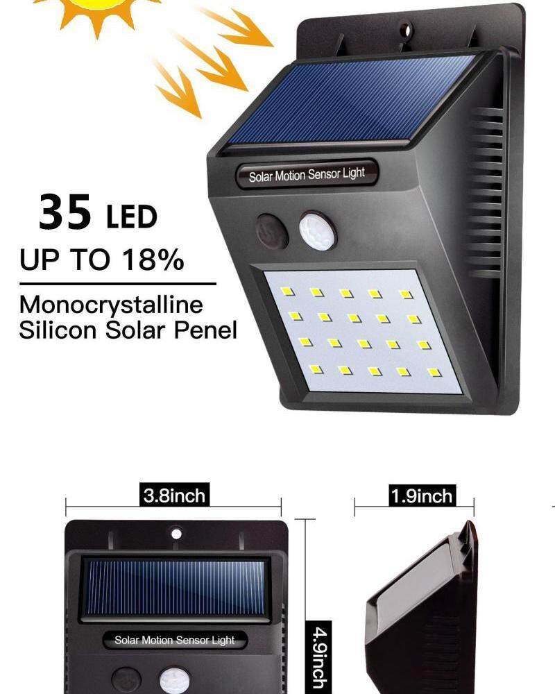 Solar Power 20 / 30 LED Motion Sensor Wall Light