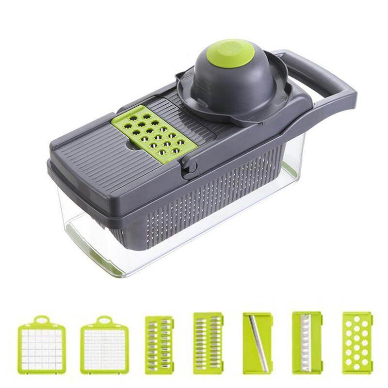 Gambar Fruit Dicer Multi Purpose Kitchen Tool Vegetable Cutter Food Salad Fruit Peeler Slicer Dicer Potato Chopper Onion Grater Vegetable Cutter