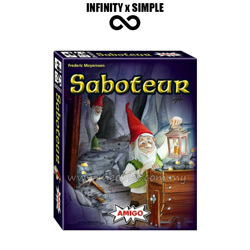  Saboteur trò chơi thẻ bài 2004 phiên bản tiếng anh gia đình bên trò chơi chiến lược trừu tượng 