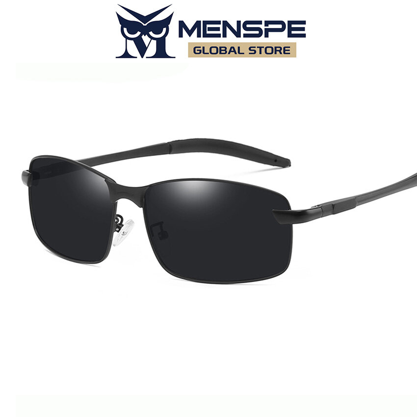 MENSPE Polarized Sunglasses Square Frame Sunglasses Classical Driving Sunglasses UV400 Clean Vision Night Vision Sunglasses Cycling Riding Running Glasses for Men ราคา 143 บาท*ส่งฟรี