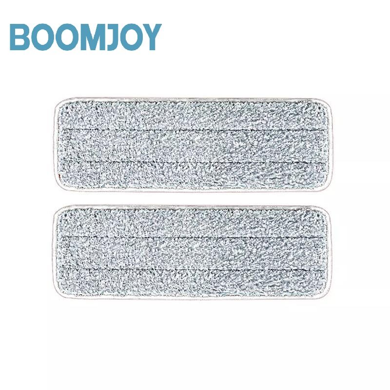 BOOMJOY 2pc Microfiber Mop Replcace Cloth for Folding Bucket Hand Free