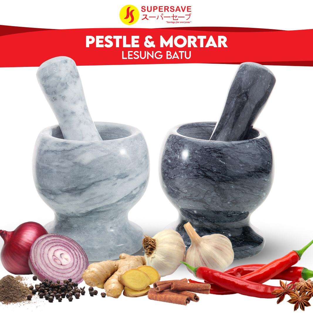 Gambar Mini Stone Mortar and Pestle Lesung Batu Mini Natural Granite Mortar For Kitchen Garlic Chili Spices Mashed