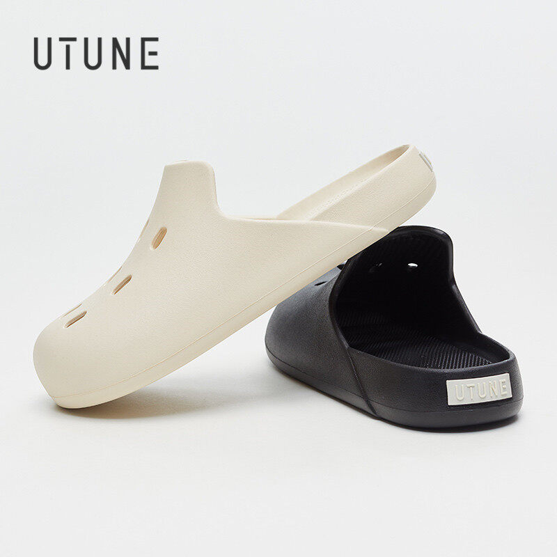  Utune Dép đi trong nhà cho nữ Dép đi trong nhà bãi biển mùa hè ngoài trời Giày đế bằng Chống Dép lê trơn trượt cho nữ Comfort cho nam 