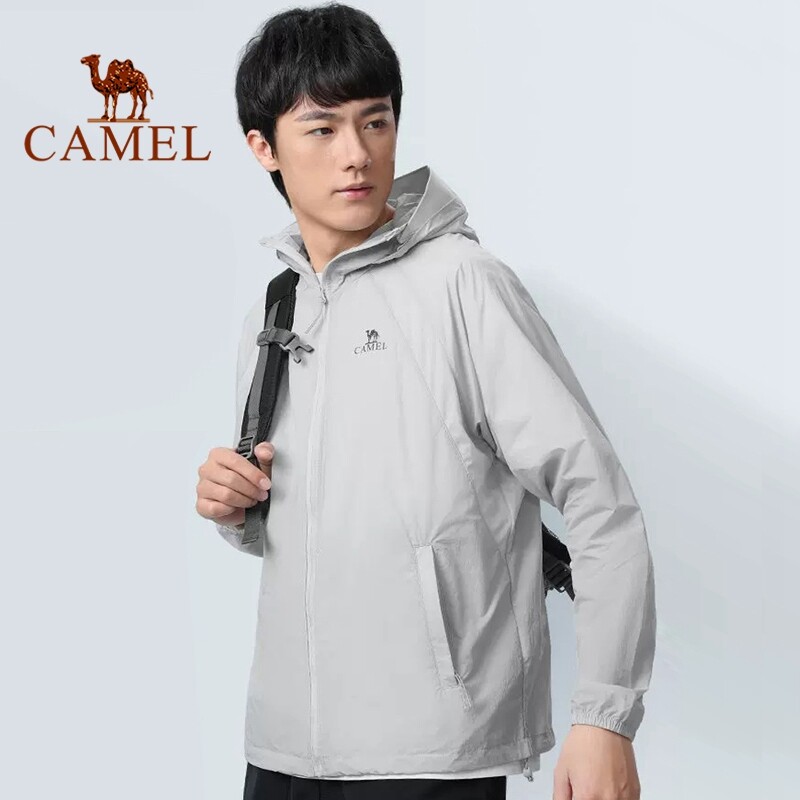 Camel upf50 mens' sun protection jacket thin ice silk face cover jacket ราคา 899 บาท*ส่งฟรี