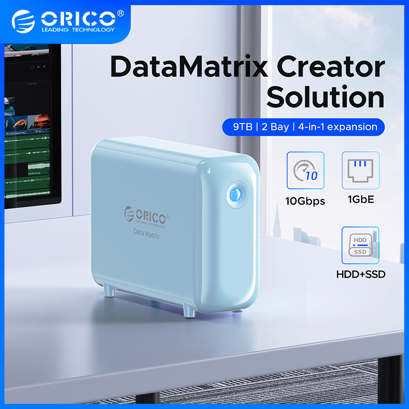 ORICO DataMatrix External Hard Drives USB 3.2 Type-C RJ45 Up to 10Gbps No RAID Up to 17TB Ideal Solution for Hot and Cold Data Compatible with Windows and Mac ราคา 17,649 บาท*ส่งฟรี