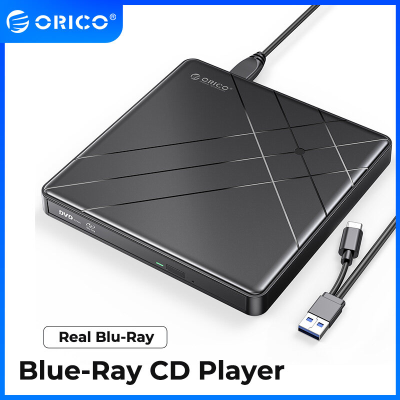 Máy đọc CD-ROM đầu nghe nhạc CD BD di động Orico Blu-ray ghi đĩa CD Đầu đọc cho máy tính cửa sổ máy 