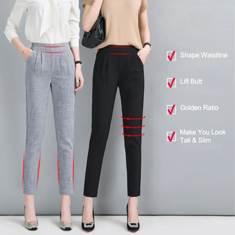 high waisted suit pants