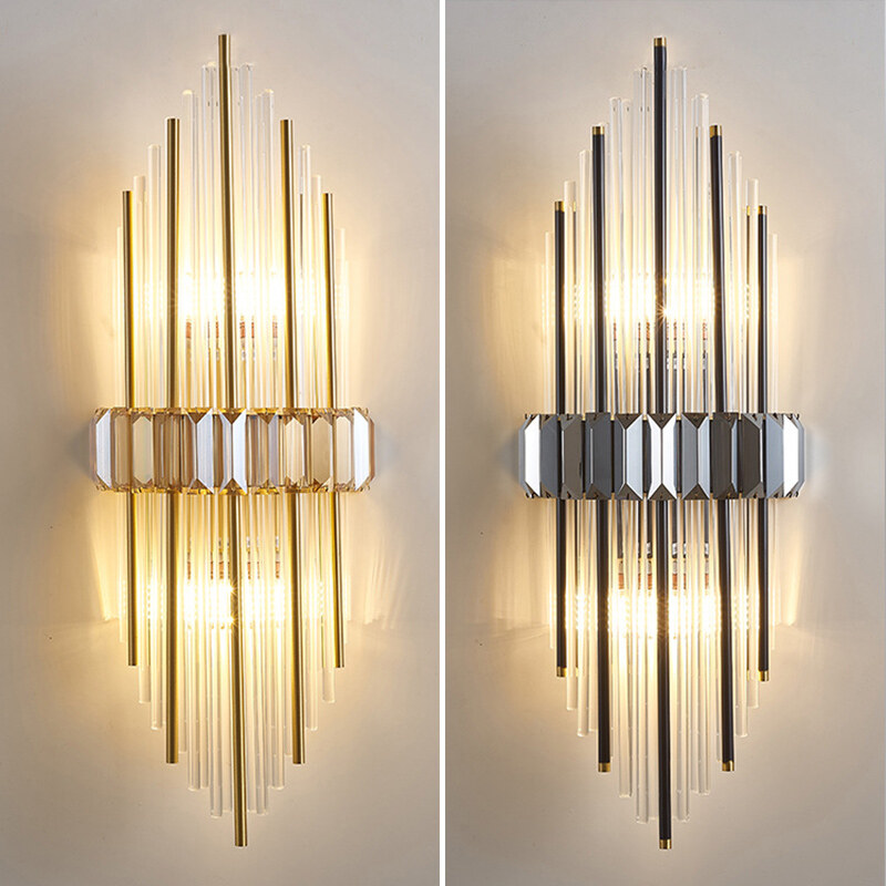 Pha lê đèn led ốp tường ánh sáng hiện đại vàng sang trọng đèn tường chiếu sáng trong nhà treo tường gắn tường trang trí nhà cửa phòng ngủ phòng khách phòng ngủ