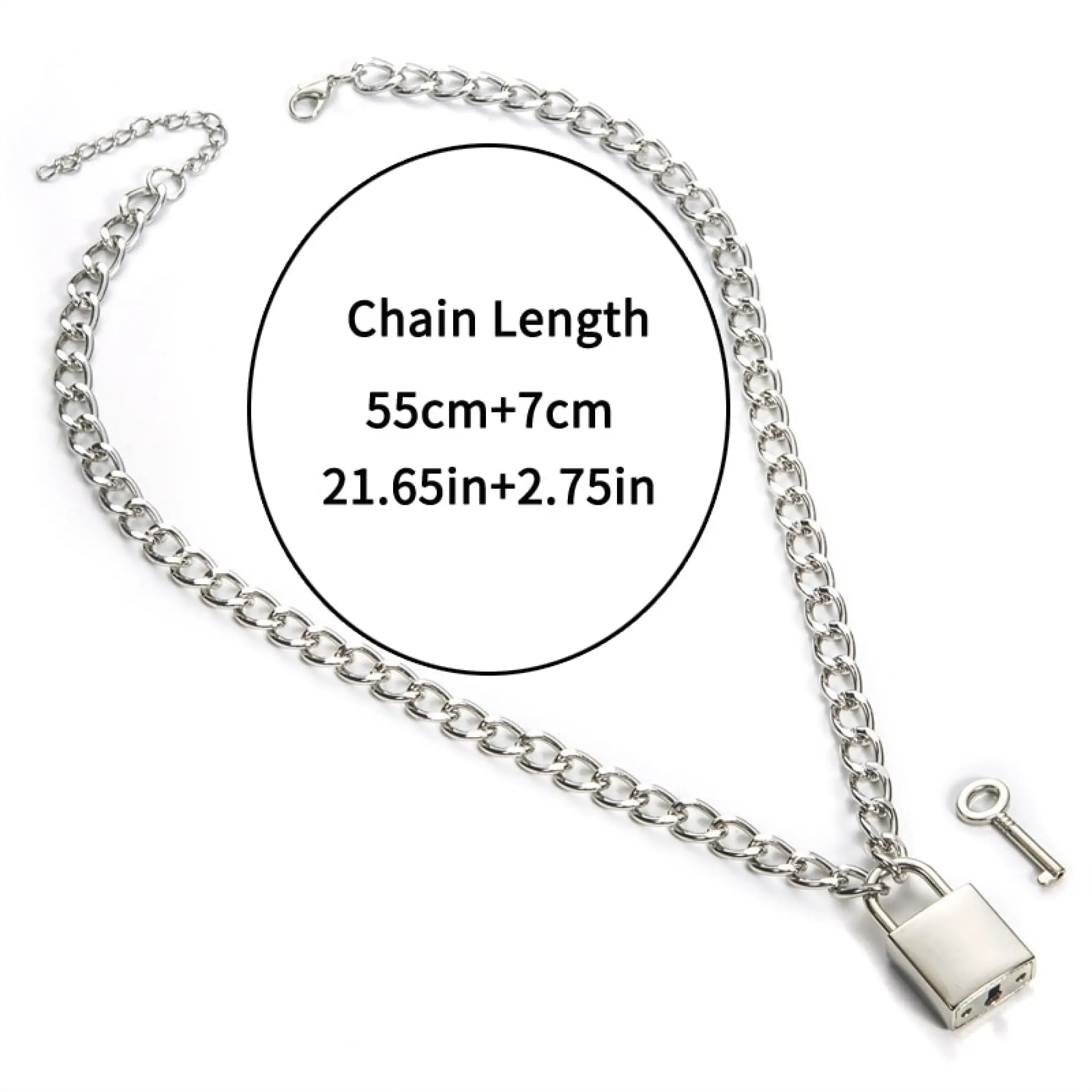 Egirl lock necklace