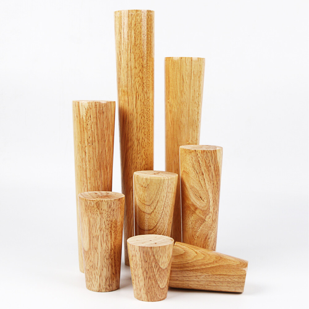 Nobao Gỗ Cao Cấp Chân Sofa Gỗ Cao Su Chân Bàn Xiên Nón Tủ Quần Áo Chân Giường Phong Cách Bắc Âu Chân Đồ Nội Thất Thay Thế