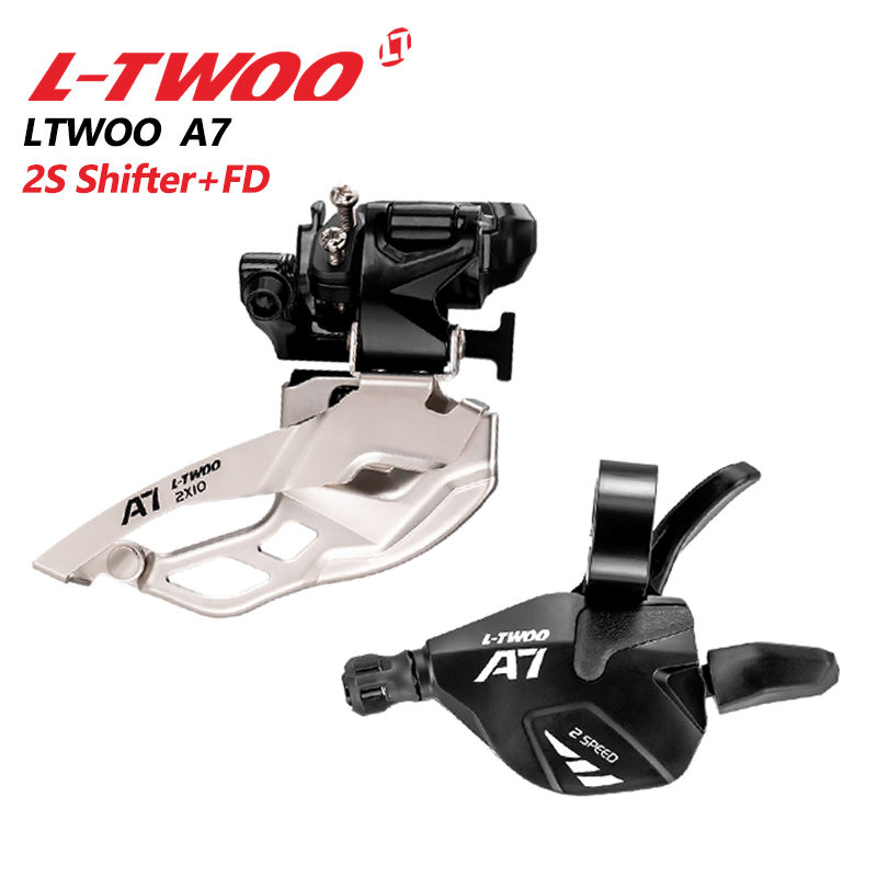 Ltwoo a7 cần số trái 2 tốc độ cùi đề trước tương thích với 2x10 speed mountain phụ tùng xe đạp shimano