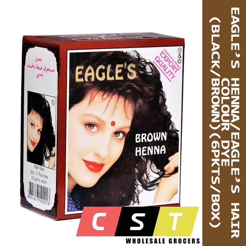 Eagle S Henna Eagle S Hair Colour Dye Black Brown 6 Pkts Box