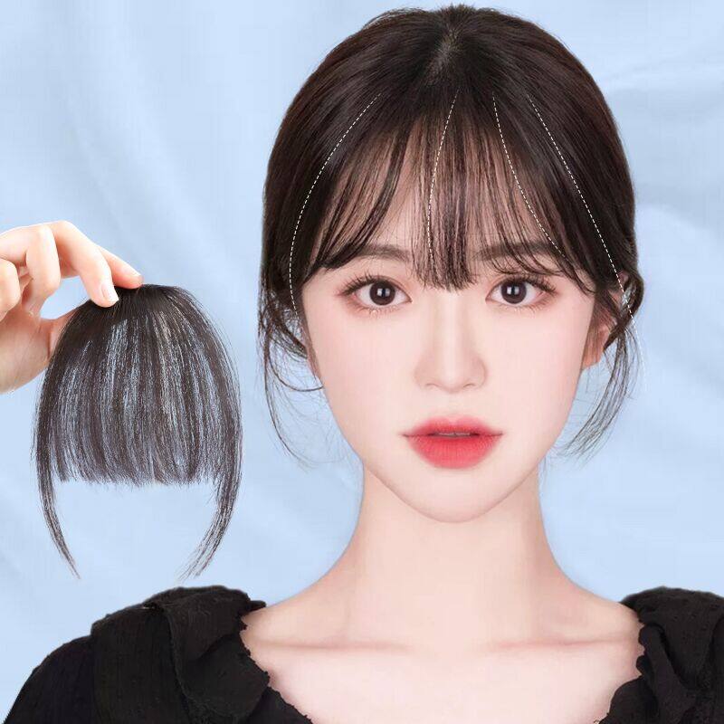 Fineone Clip In Hair Bangs Hairpiece Accessories Synthetic Fake Bangs Hair  Piece Clip In Hair Extensions | Lazada