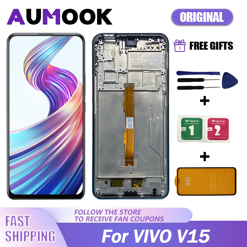 100% thử nghiệm 6.53 "cho vivo v15 màn hình lcd bộ linh kiện số của màn hình cảm ứng cho vivo v15 1819 màn hình lcd thay thế với khung