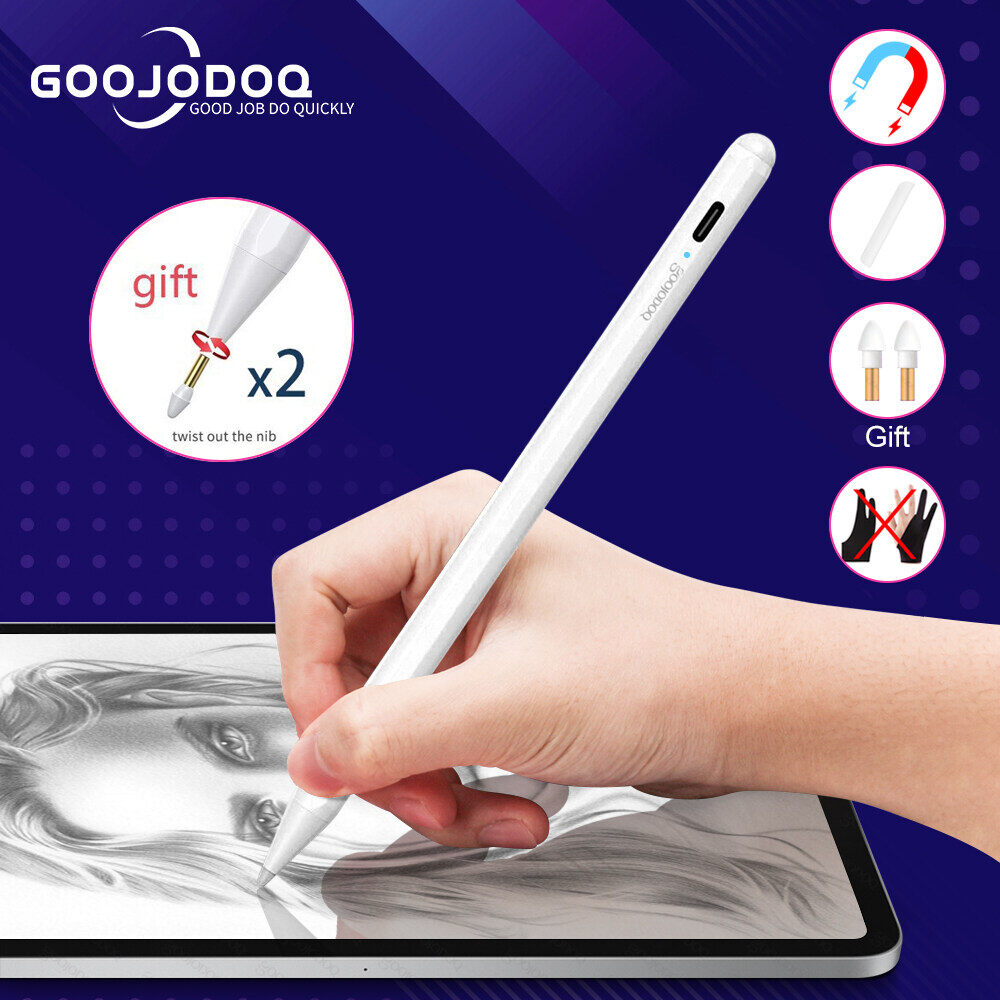 GOOJODOQ Bút Stylus Cho iPad Apple Pencil Stylus Cho iPad Pro 2020 12.9 / 9.7 2018 2019 Với Lòng Bàn Tay Từ Chối
