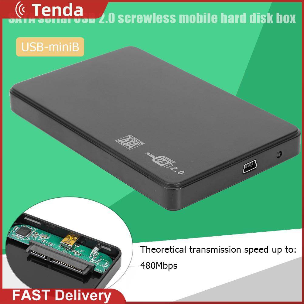 2.5 inch Hard Drive Box SATA USB2.0 Portable Tool Free SSD Disk HDD Case External Hard Disk Enclosure for PC Harga 17 Ringgit*Penghantaran Percuma