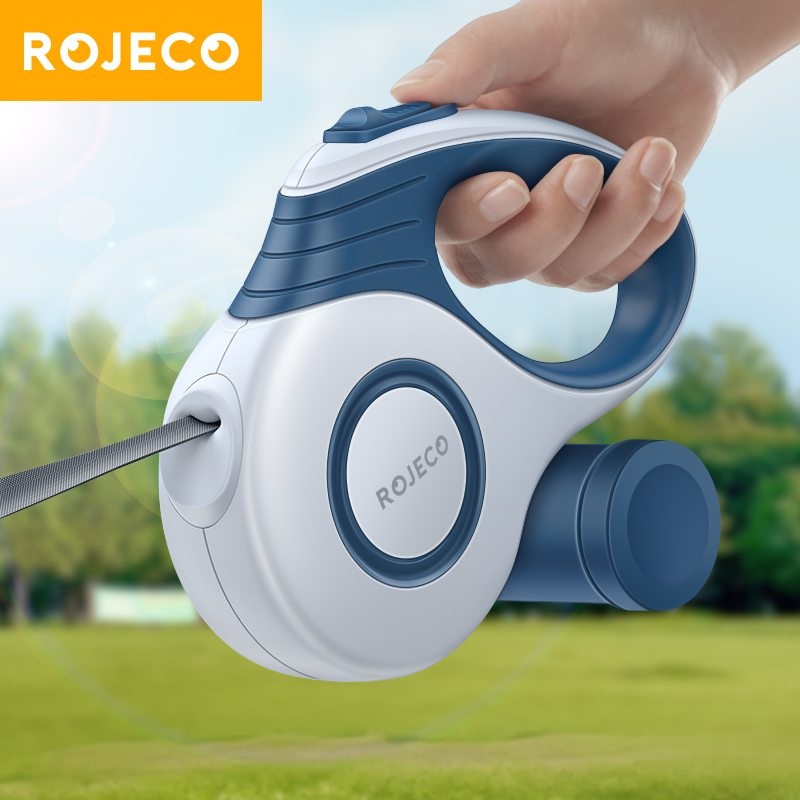 ROJECO mèo cưng Dog dây xích có thể tự động thu vào Khai Thác Dải Dẫn dây kéo Cho Chó chó con Thú cưng Đi Bộ Chạy Dẫn