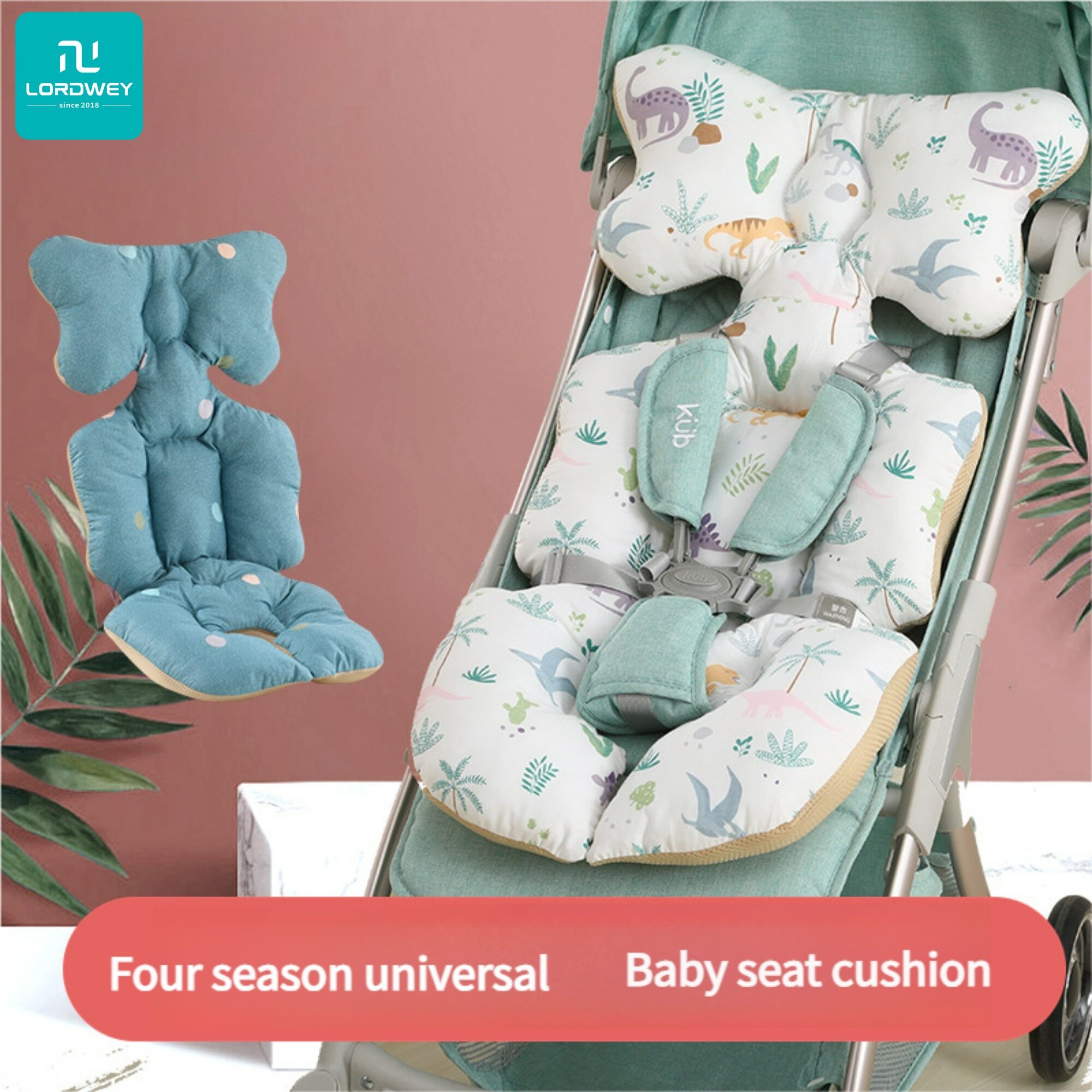LORDWEY Baby Stroller Mattresses Cushion Seat Cotton Breathable Car Pad for Baby Prams Cart Mat Liner Newborn Pushchairs Accessories