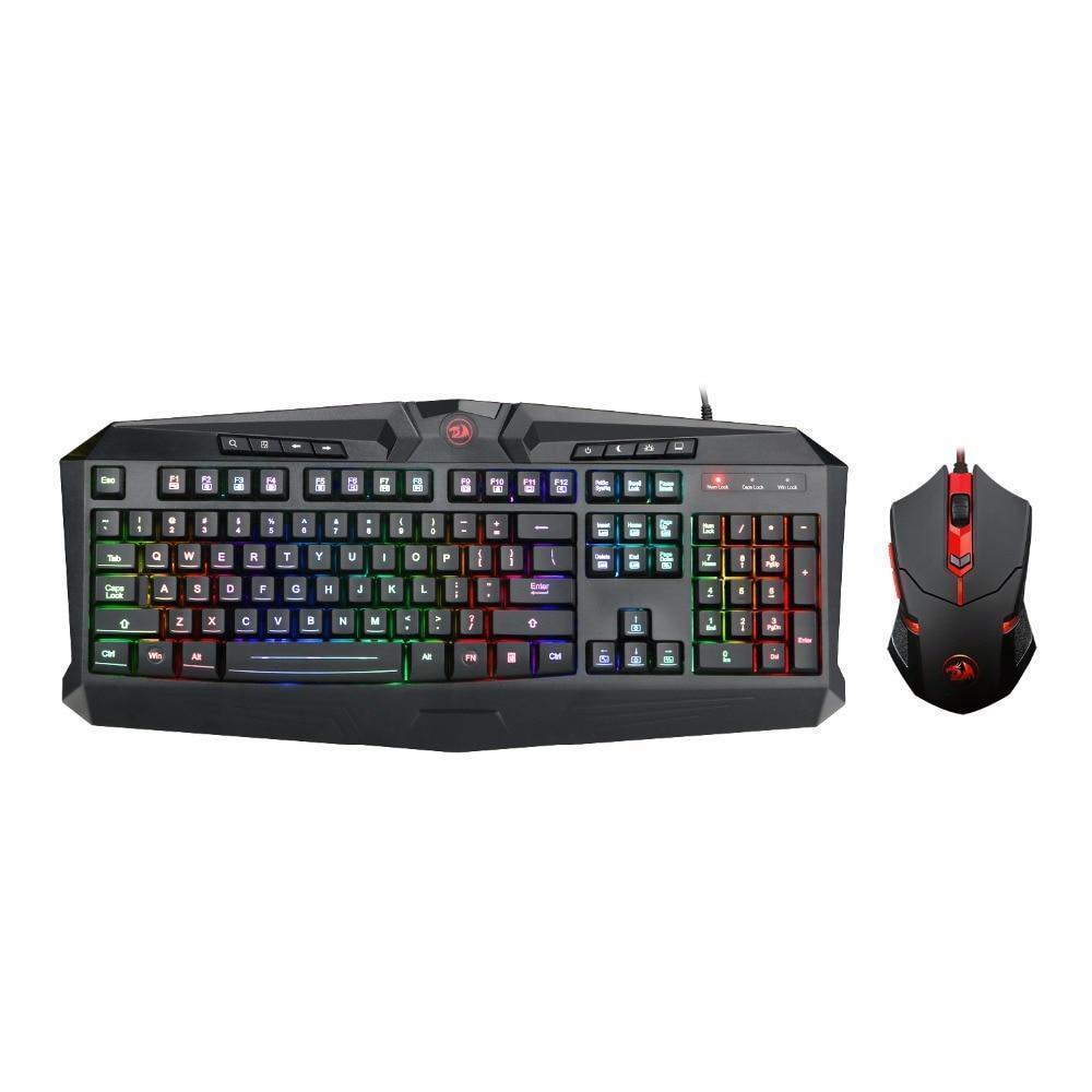 Redragon Gaming Keyboard & Mouse Combo S101 RGB LED Backlit Keyboard and Mouse Set 13 64853e9f6249b4c0cdf466b17259b3e6
