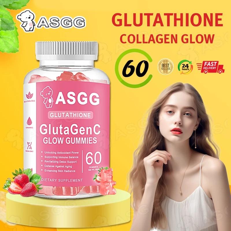 asgg glutathione Glow Gummies chewable #asgg #chewable #glutathione #glow #gummies ASGG Glutathione Collagen Gummies Skin