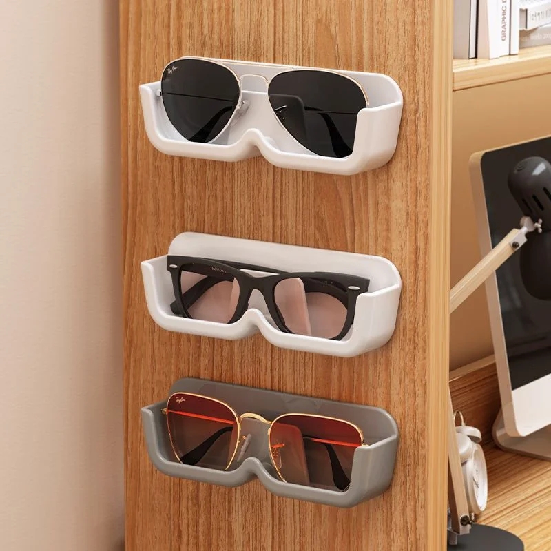 Treo tường đục lỗ kính râm miễn phí Kệ xếp dây đeo kính đọc sách Kính mắt Giá đựng đồ hộp lưu trữ Kính mát