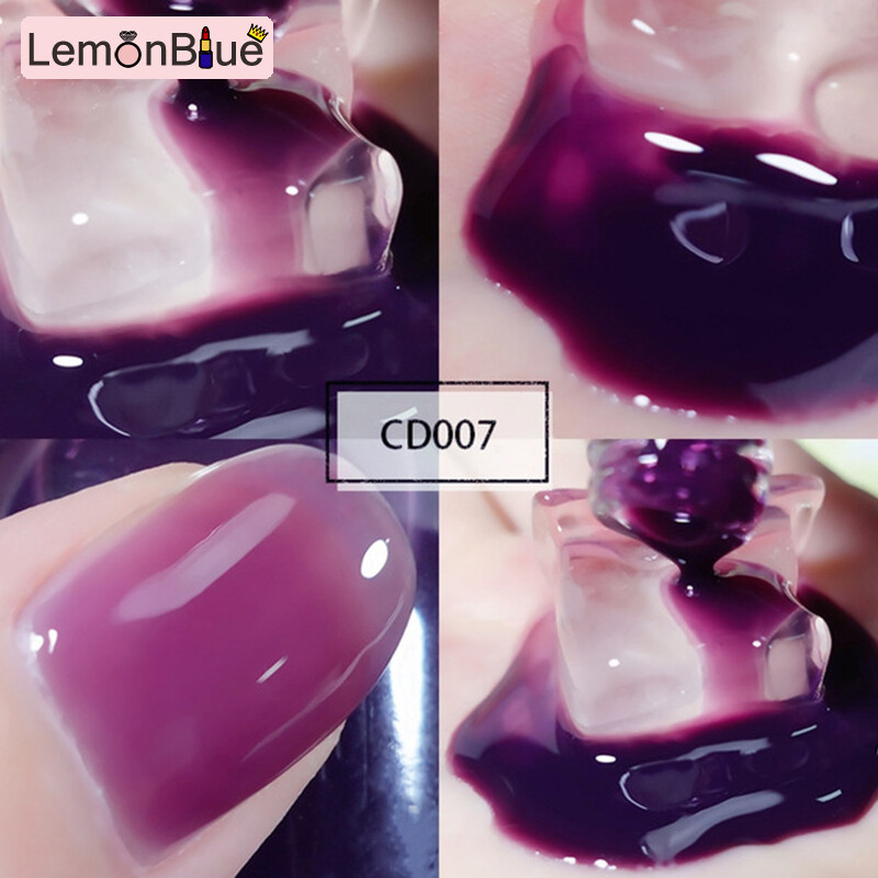 Gambar LemonBlue 10 ML Beautiful safe nail polisher simple colors black pink cute matte glitter