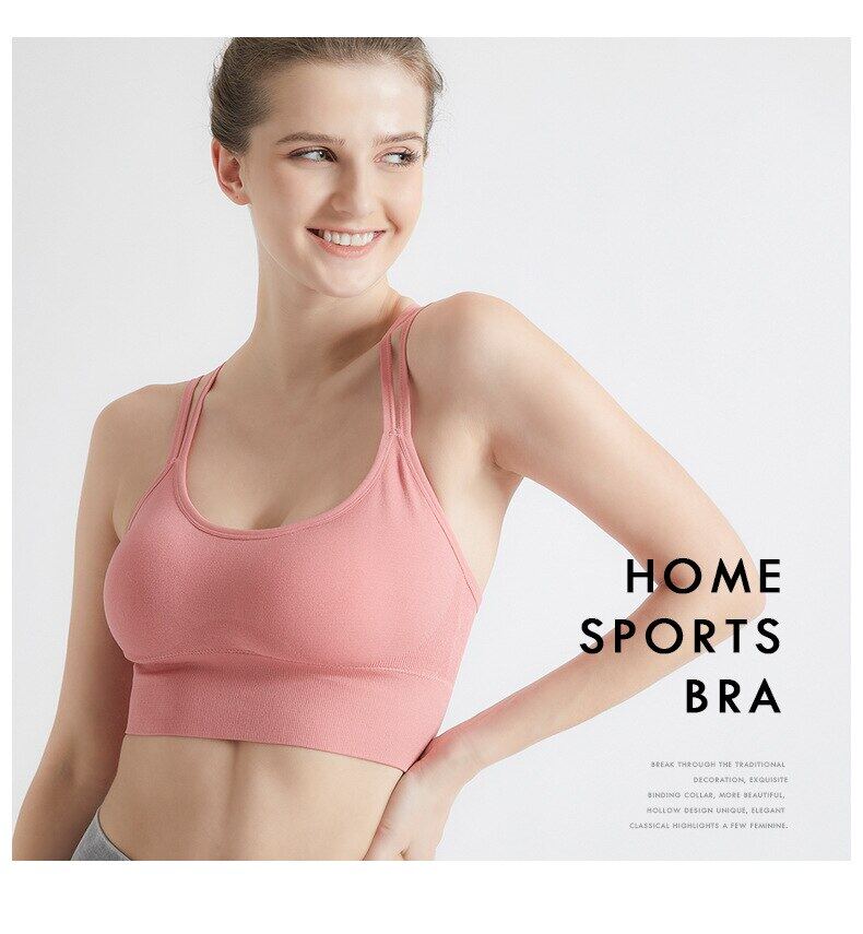 SUPERFLOWER – soutien-gorge de sport rembourré sans couture pour femmes, haut Sexy dans le dos croisé, pour course à pied, Yoge_voghion.com
