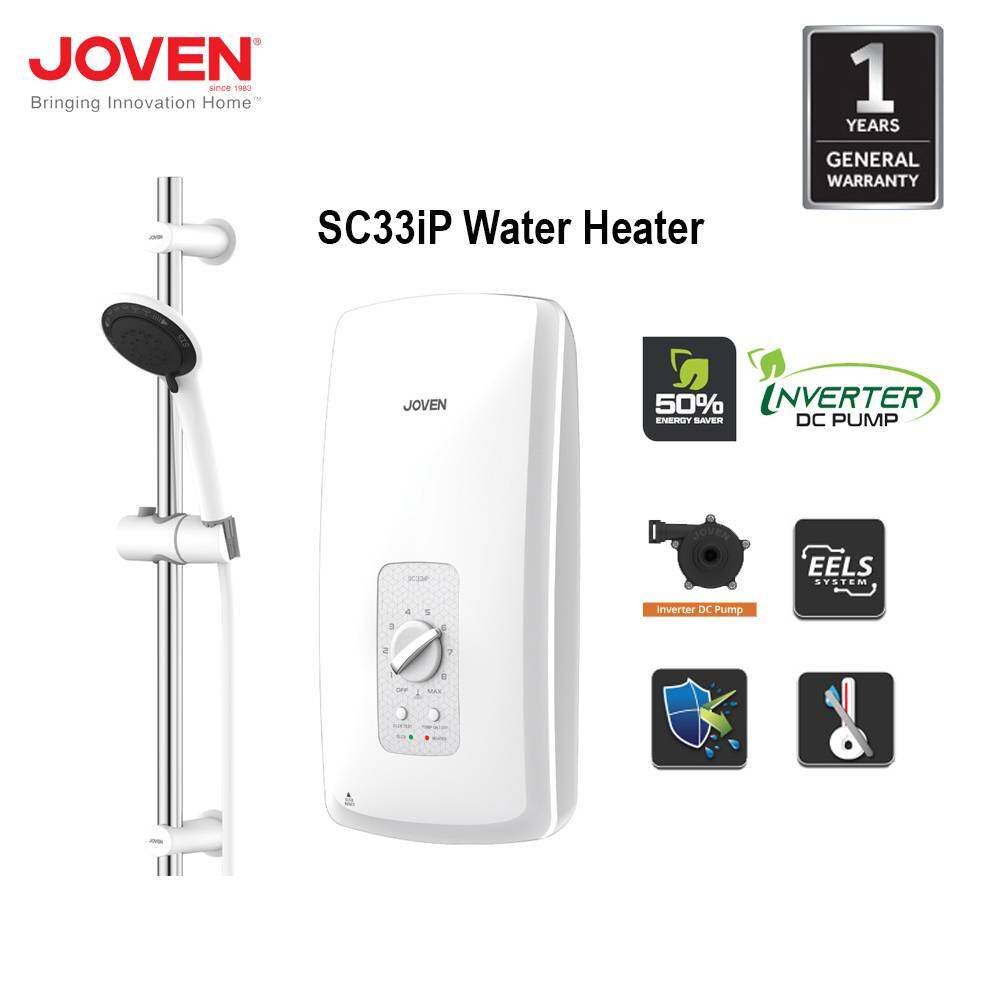 YEAR WARRANTY JOVEN SC33iP DC PUMP Instant Water Heater with