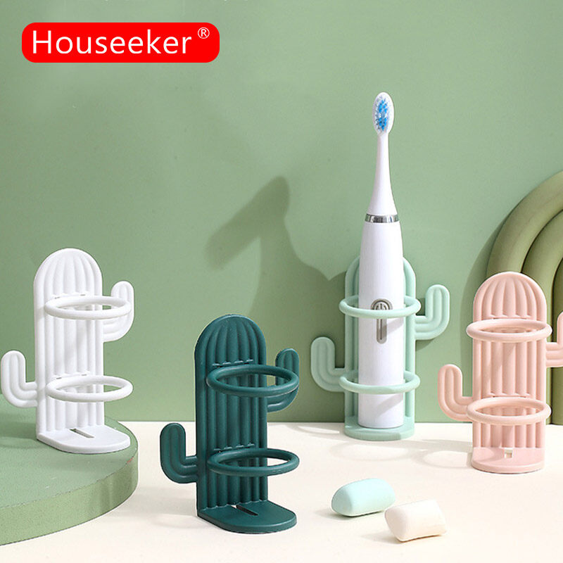 Houseeker Wall-Mounted Electric Toothbrush Holder Bathroom Razor Holder