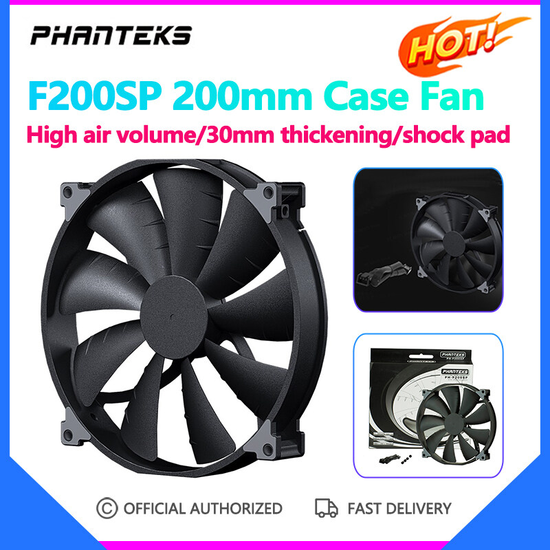 Phanteks F200SP Case Fan 200mm High-volume Black Chassis Cooling fan 4