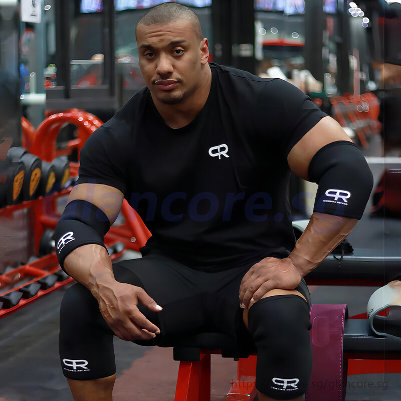 Pr cao cấp băng đeo khuỷu tay Đai khuỷu tay cho hỗ trợ & nén cho PowerLifting, cử tạ, băng ghế dự bị & viêm gân-7mm độ dày-cho nam giới và phụ nữ