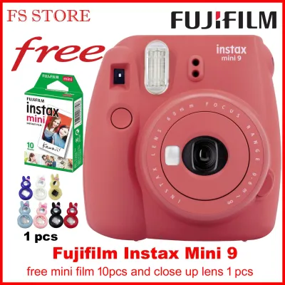 ORIGINAL Fujifilm Instax Mini 9 Instant Film Camera FREE FILM 10PCS & CLOSE UP LENS (4)