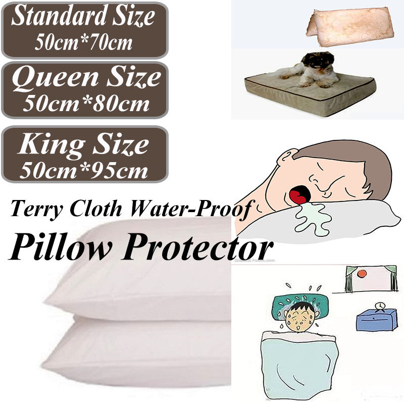 Tấm Bảo Vệ Gối Chống Nước, Sợi Cotton/Sợi Tre Có Chần Bông, Chống Vi Khuẩn, Thoáng Khí, Thoải Mái, Kích Thước Tiêu Chuẩn, Cỡ Queen Và Cỡ King Có Sẵn