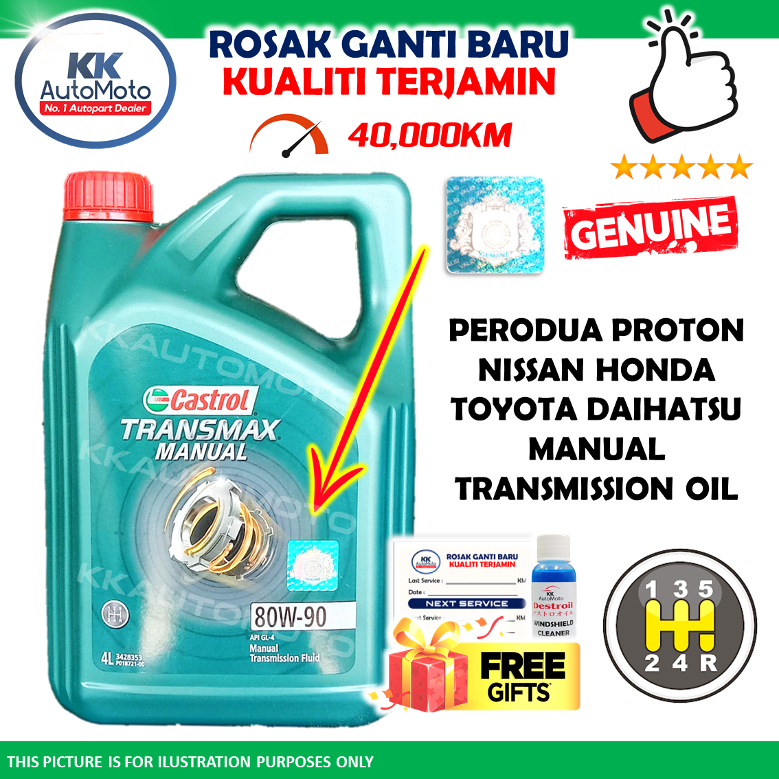 Genuine Castrol Transmax Manual Gear Oil Transmission 4L 80W90 80W90