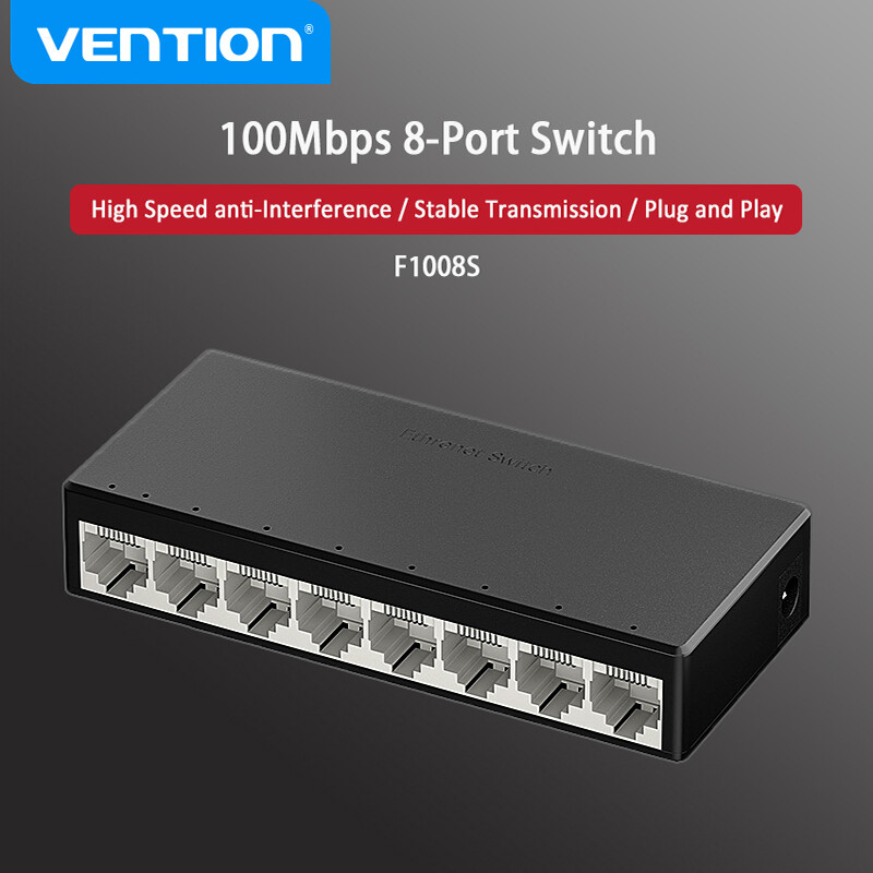 Vention tốc độ cao mạng 5 cổng 100Mbps chuyển đổi Gigabit 8-Cổng Ethernet chuyển đổi RJ45 Lan Hub nh