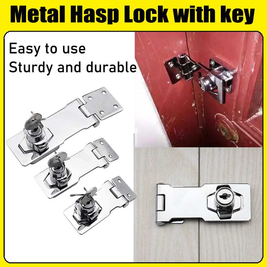 Keyed lật Hở Vai Túi xoắn ổ khóa Núm khóa cài, khóa cài lõi đồng tự khóa an ninh STAPLE cho tủ/Ngăn Kéo/cửa ổ khóa/cửa/van Locker
