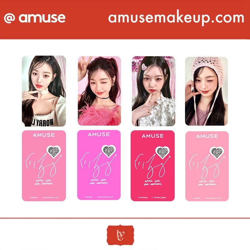 Ive wonyoung amuse photocards wonyoung Solo thẻ Lomo 4 mỗi bộ