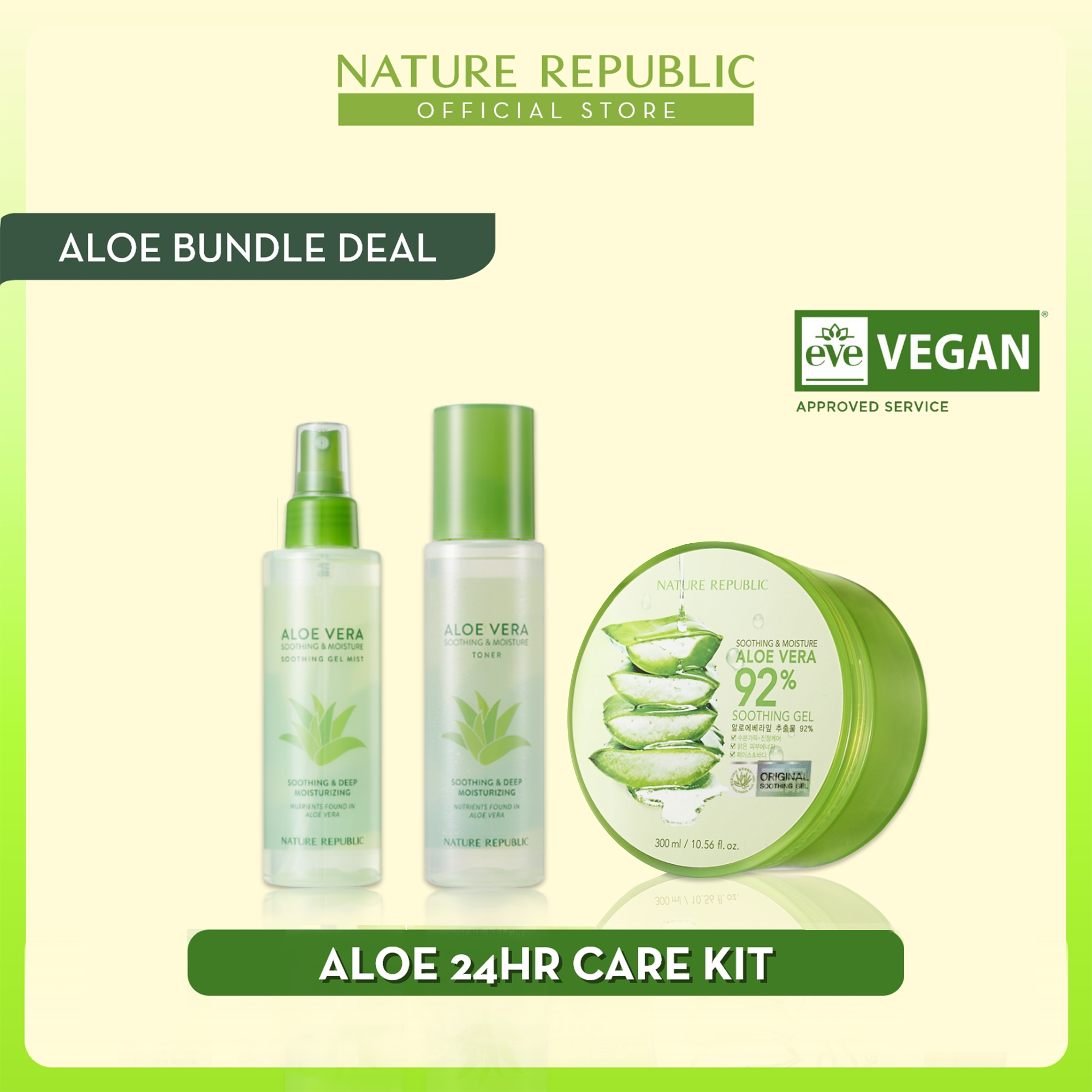 Gambar Nature Republic Aloe 24hr Care Kit