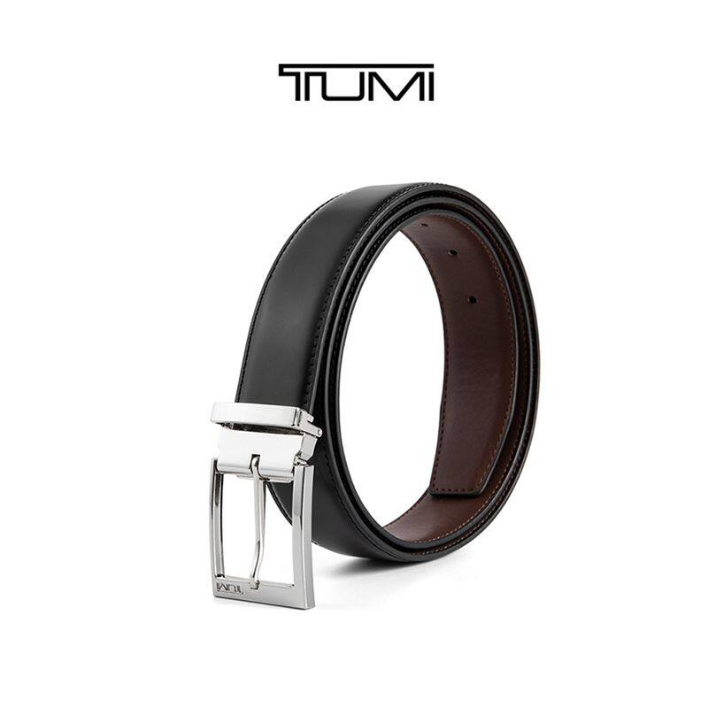 D1tumi thắt lưng khóa chốt đơn giản thời trang công sở cho nam thắt lưng da thường ngày đa năng có khóa