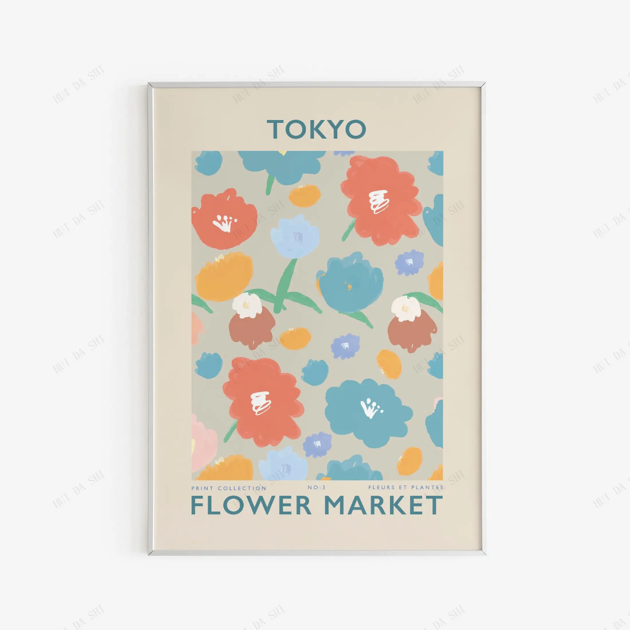 flower market poster art set of 3 stockholm tokyo amsterdam floral printable wall art instant digital download lazada singapore