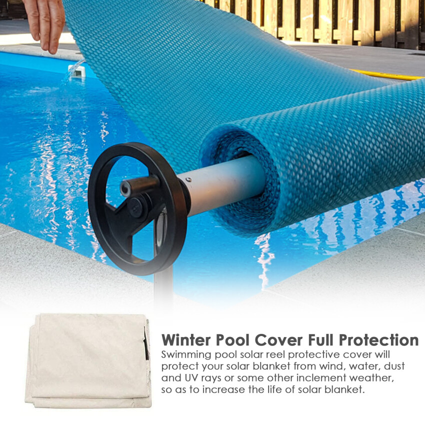 Wimming Pool Cover Solar Blanket Reel Waterproof UV Protective