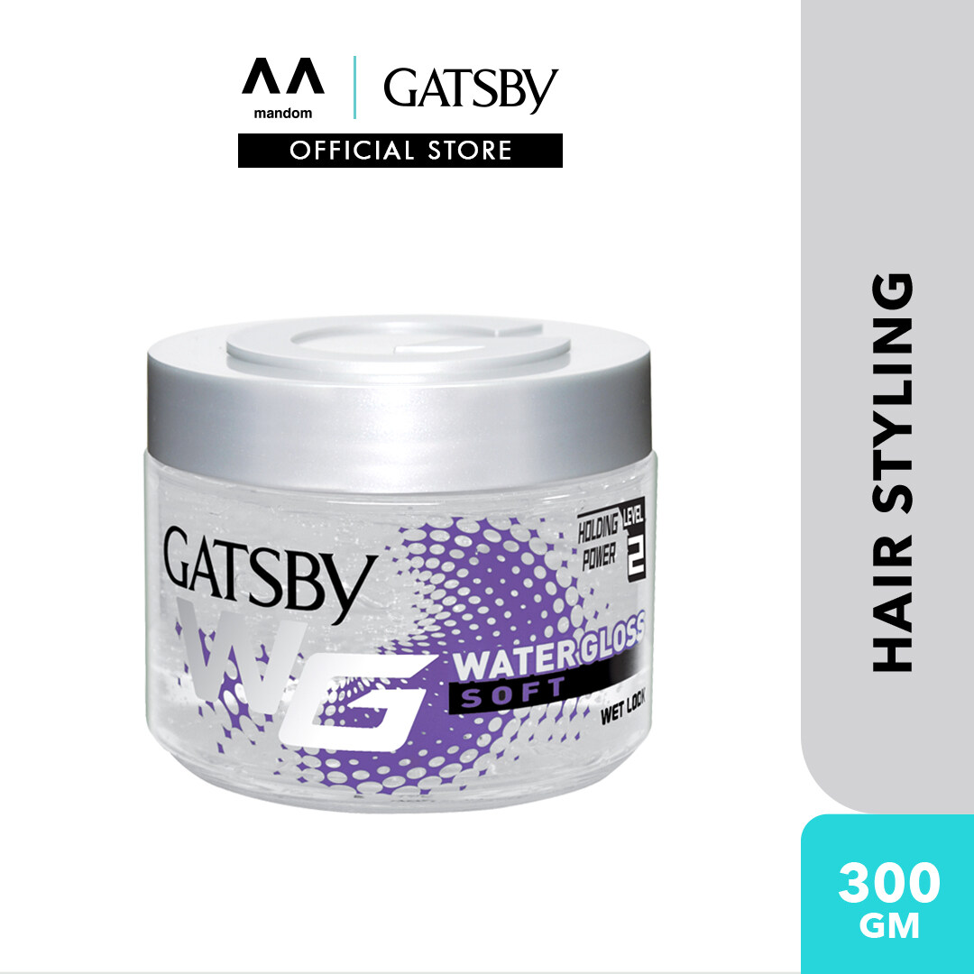 GATSBY Water Gloss (Jar) - Wet Look Soft 300g (mens hair gel, hair gel hair  styling, hair setting) | Lazada