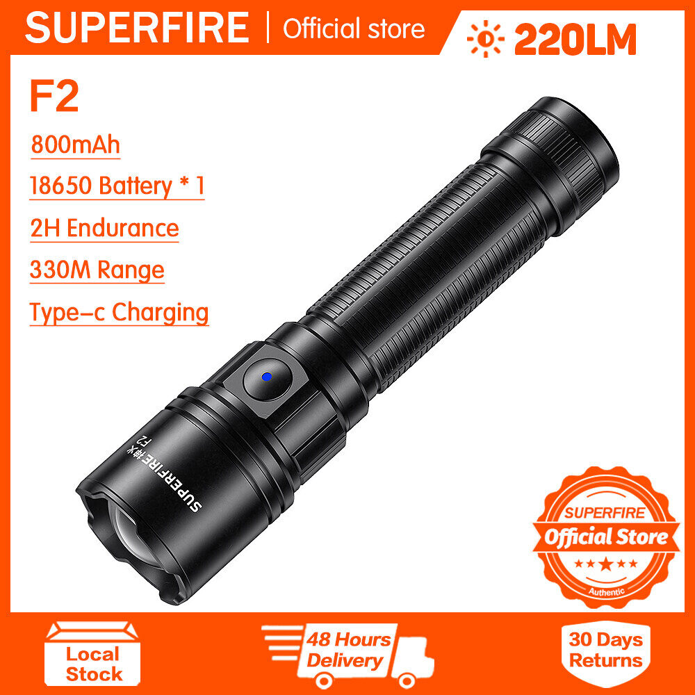 Superfire J6 Đèn pin không thấm nước Mini Đèn Pin Led Ngoài Trời