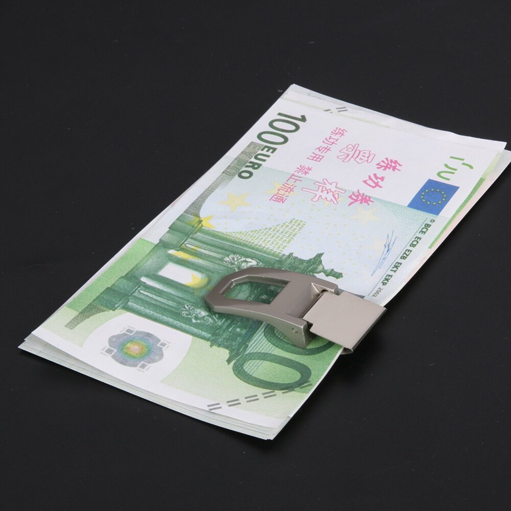 Ví Thép Không Gỉ Có Lỗ Hình Vòng Cung Kẹp Đựng Thẻ Tên