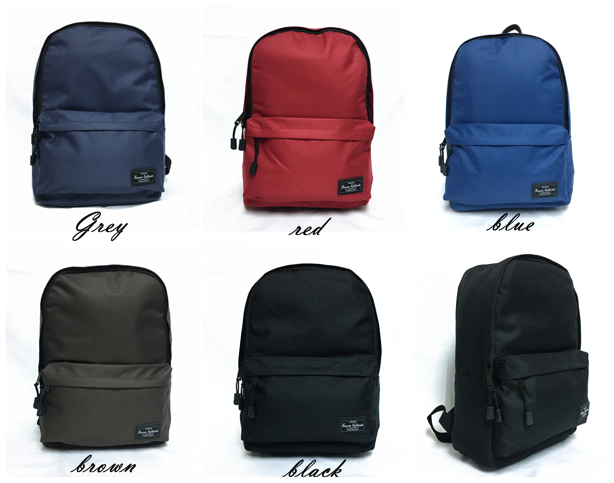 Forever Cultivate Basic Must Have Design School Bag Backpack