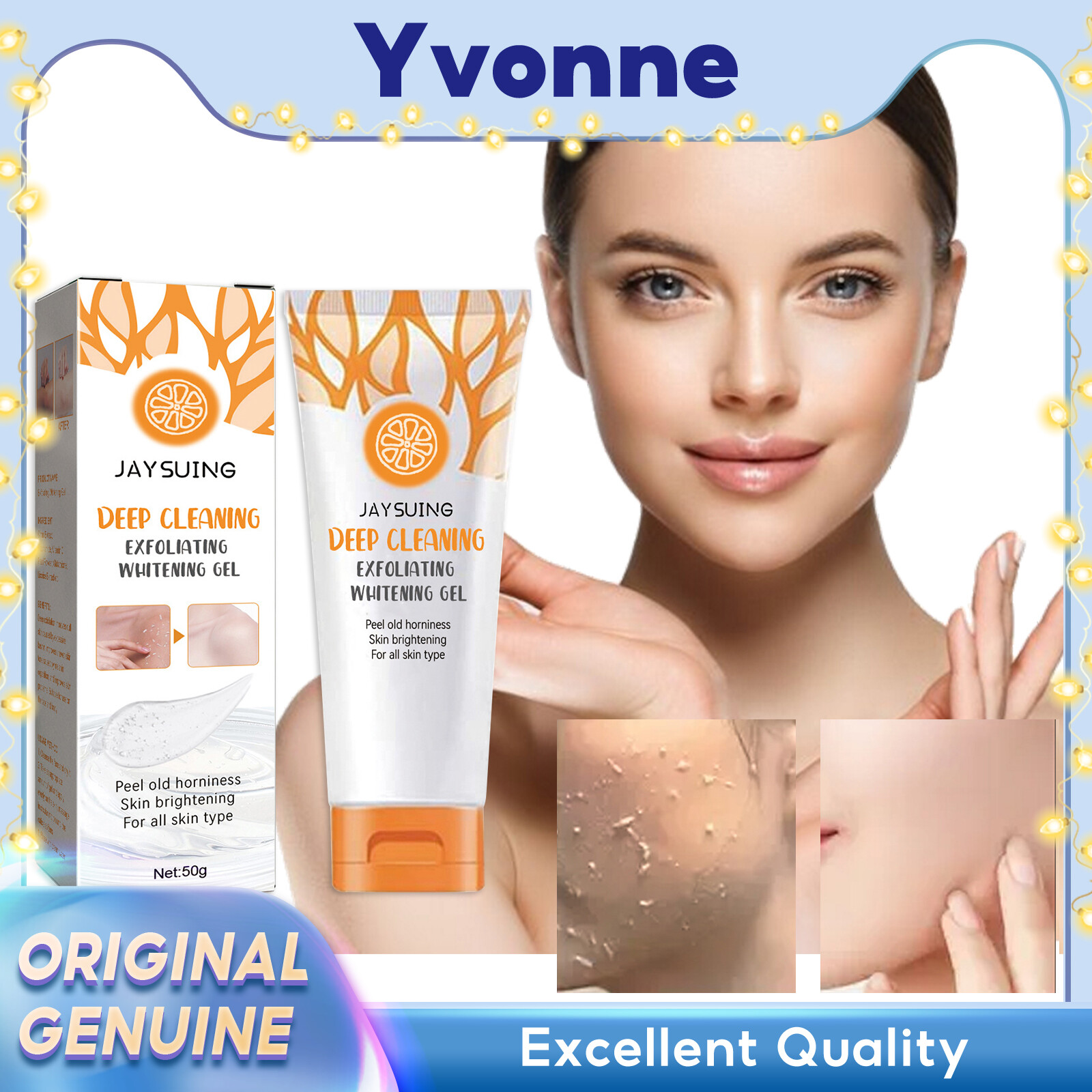 Jaysuing tẩy tế bào chết làm trắng gel lột tẩy tế bào chết kem làm sáng da làm trắng gel mặt chà gel lột kem dưỡng da da mặt cơ thể làm trắng chăm sóc cơ thể giữ ẩm tay gel tẩy tế bào chết kem dưỡng da kem làm trắng da làm trắng da