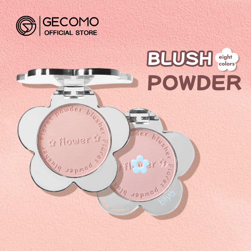 GECOMO Flower Powder Blush 8 Colors Matte Fine Powder Natural Sweet Cute
