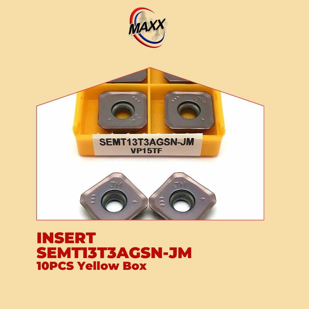 10PCS INSERT SEMT13T3AGSN-JM YELLOW BOX Harga  280 Ringgit*Penghantaran Percuma