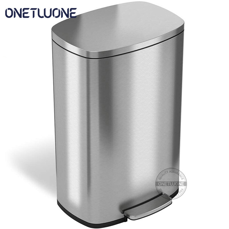 Ontwone 401 Stainless steel Trash Can 30L/50L Garbage Recycling Bins large capacity Trash Bin House warming Gift Kitchen Large Trash Can Hotel hallway trash bin ราคา 2,791 บาท*ส่งฟรี