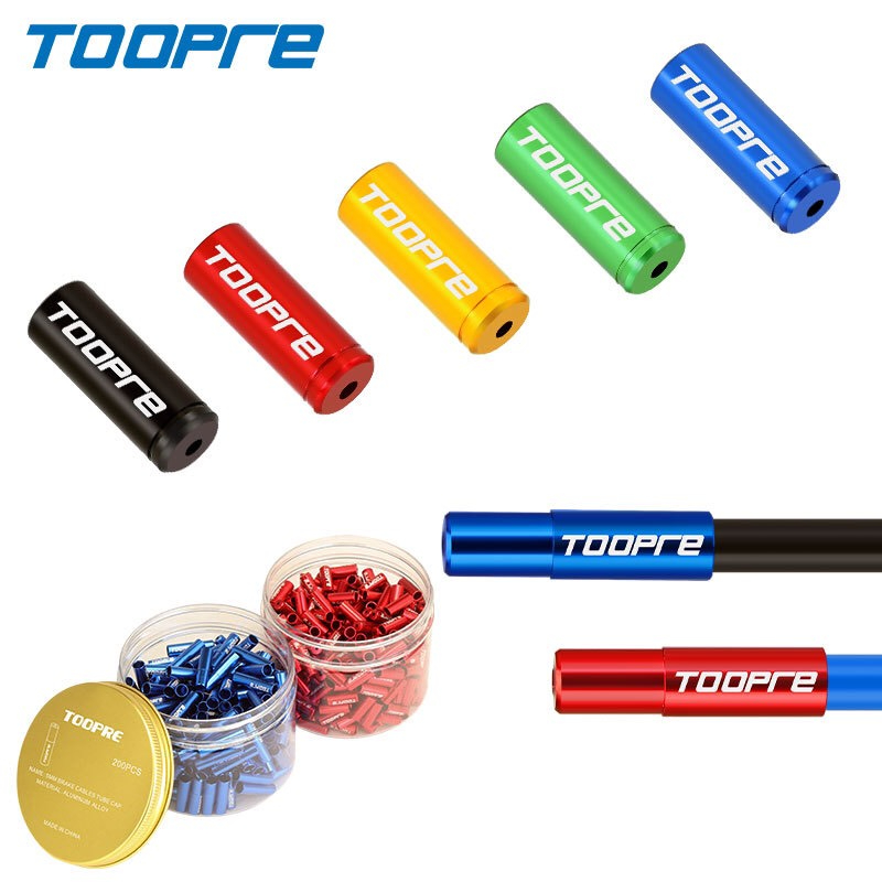 TOOPRE刹车变速线管帽山地公路自行车4/5mm铝合金线管套内线芯帽 ราคา 6 บาท*ส่งฟรี